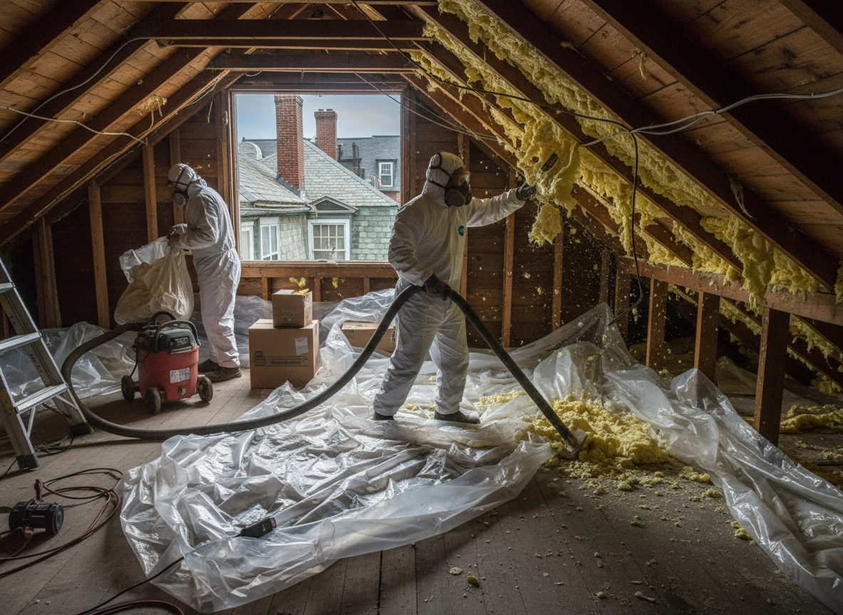 Attic Spray Foam Removal in Boston, Lincolnshire