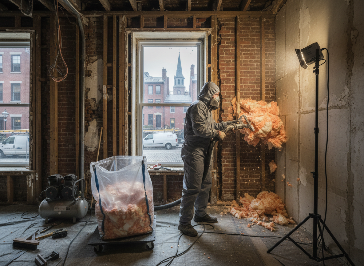 Cavity Wall Spray Foam Removal in Boston, Lincolnshire