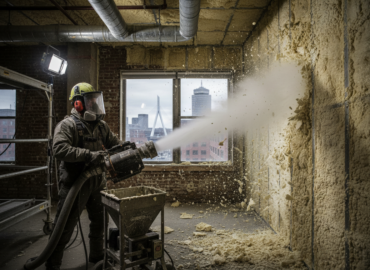 Dry Ice Blasting Spray Foam Removal in Boston, Lincolnshire